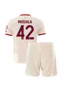 Fotbalové Dres Bayern Munich Jamal Musiala #42 Dětské Třetí Oblečení 2024-25 Krátký Rukáv (+ trenýrky)